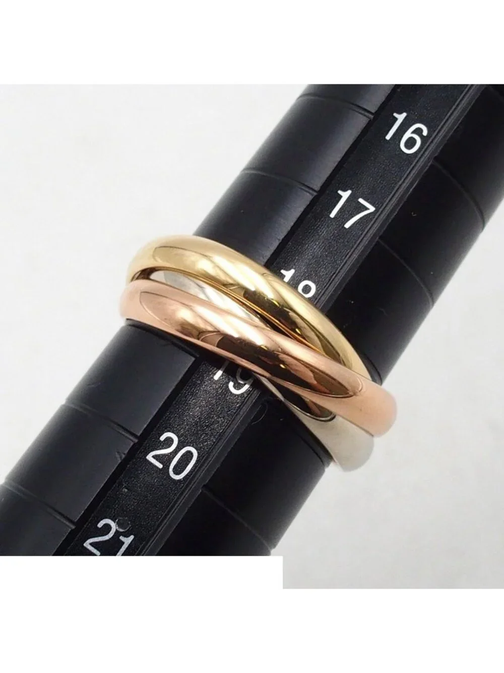 Cartier Trinity MM Three Color Gold 59 Ring